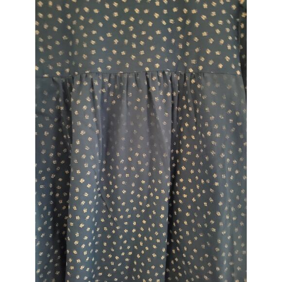 Vintage Models Coat Blue Floral Housecoat - Picture 8 of 8